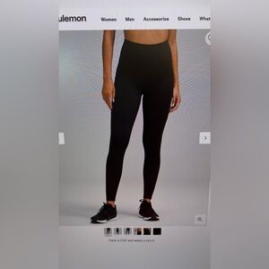 Lululemon fast and free high rise thermal tight 28” with pockets 

Size 8